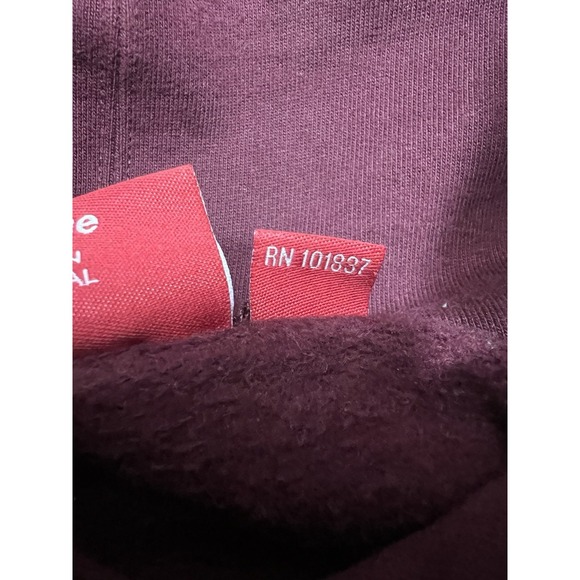 Supreme Picasso Hoodie Burgundy Chainstitch Size X Large - Picture 14 of 16